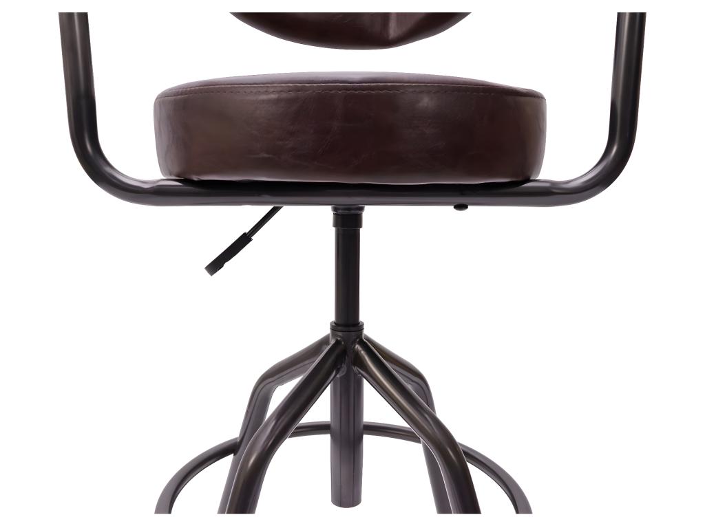 Dekonao-H10f vintage brown bar stool NNMV54076