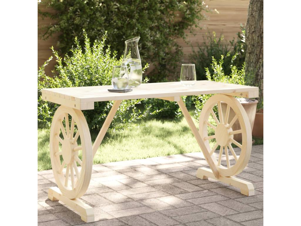 Garden table 115x55x65 cm solid fir wood BOGT37275
