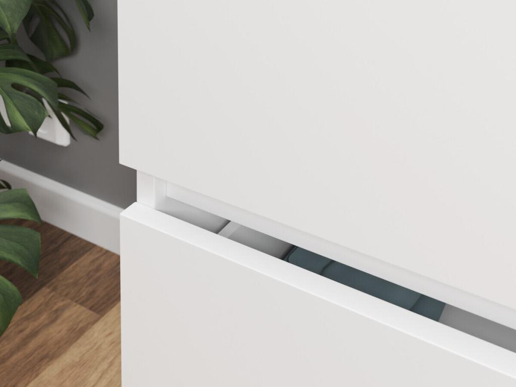 Dekonao 160 White Chest of Drawers with Drawers, Number of Drawers: 4, 100x70x40cm, TTCY38013