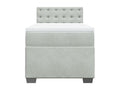 Dekonao bed base and mattress, light grey, 80x200 cm, velvet, MHZU48438