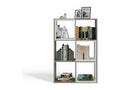 Nobellea - Modular 6-cube shelving unit - 6-compartment bookcase - 110x30x75 cm - Storage unit - Grey WMKM47541