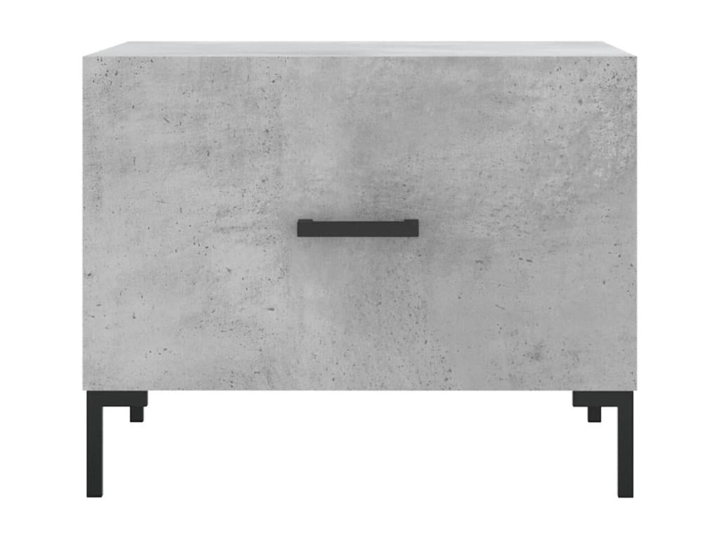Concrete grey coffee table 50x50x40 cm engineered wood HTGN68920