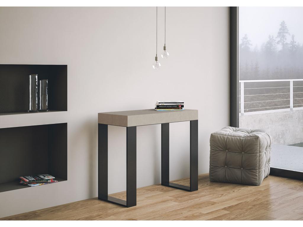 Extendable console 90x40/300 cm Nobellea Anthracite frame WITO88041