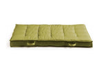 Garden furniture set made of pallets and khaki green cushions ZEQU41841