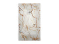 Nobellea 3D Cream Marble Shower Tray with Smooth Finish and Colour Grid - 90x90 cm TQYT07813
