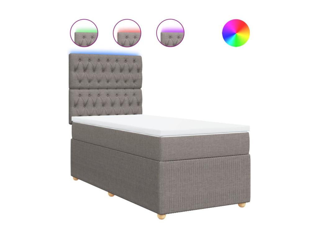 Dekonao bed base with Dekonao mattress 100x200 cm Fabric OICG22412