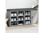 Dekonao grey shoe bench 102x32x50 engineered wood EONU80224