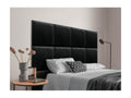 Nobellea Upholstered Headboard in High-Quality Nobelleaérieure Velvet, composed of interchangeable self-adhesive panels for bedroom, black, 145 cm, SDIP84867