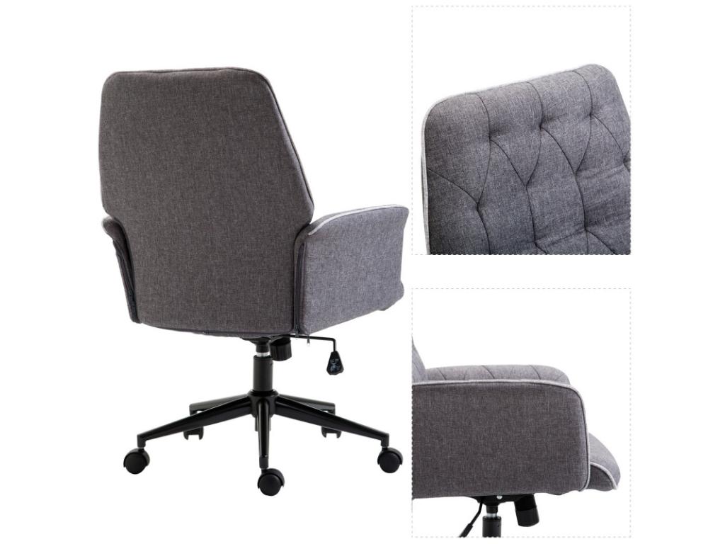 Dekonao office chair, comfortable and stylish, grey, MFGE06543