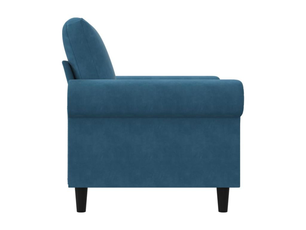 Blue Armchair 60 cm Velvet ZUJK31535