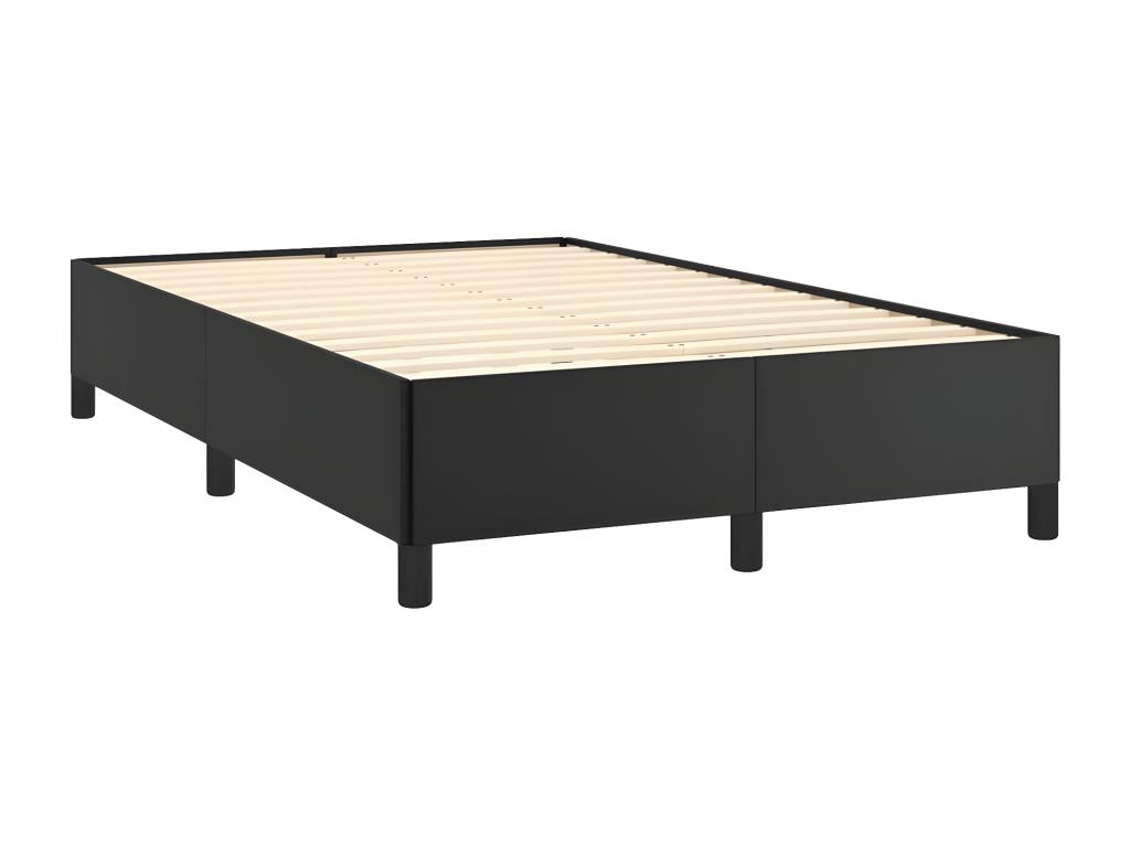 Nobellea bed base with LED mattress, black, 120x190 cm, faux leather, SVDF32789