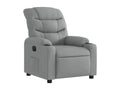 Electric Recliner Chair Light Grey Fabric YWCQ03965