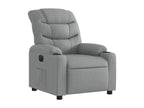 Electric Recliner Chair Light Grey Fabric YWCQ03965