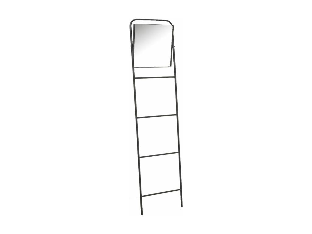 Metal ladder mirror with towel rack OYYS98432