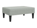 Light grey footstool 77x55x31 velvet HNKP11030