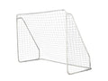 Football goal - soccer cage - futsal goal - dimensions: 301L x 126W x 200H cm - epoxy-coated metal frame, PE netting - stakes included - white ASKP86617