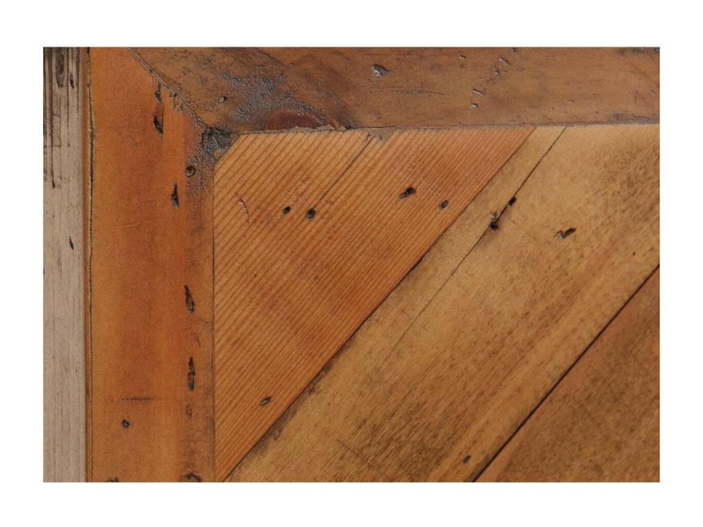 Bedside table with 1 drawer, metal legs, brown MDF wood finish - Nobellea IOMK39237