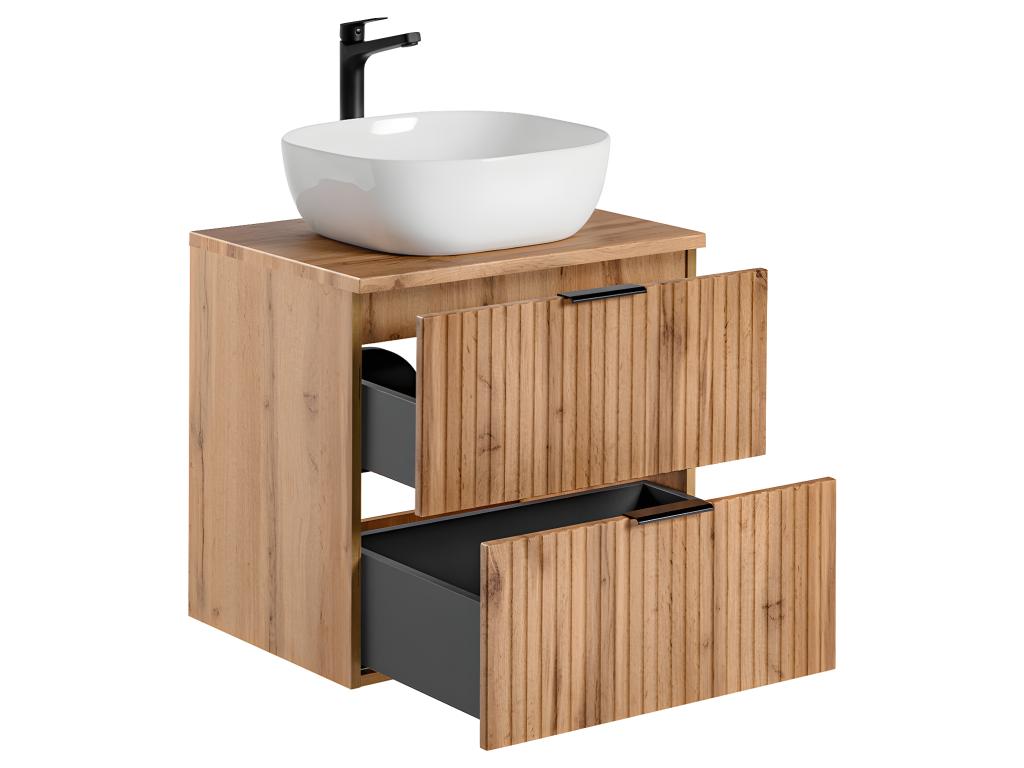 Dekonao 60cm Single Sink Vanity Unit in Wood AEJE23333