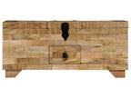 Coffee table, solid mango wood, 80x40x35 cm, CHXJ12071