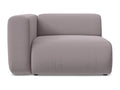 Module with left-hand armrests in velvet - lavender - Nobellea QNDP14166