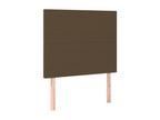 LED Headboard, Dark Brown, 100x5x118/128 cm, Fabric HDGB78097