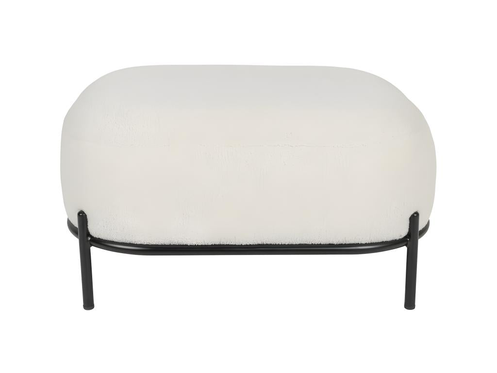 Nobellea - Footrest in looped fabric - Ivory white ZAFJ43122