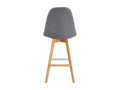 Nobellea - Bar stools in black Nobellea fabric with beech legs x2 UTSD11832