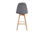 Nobellea - Bar stools in black Nobellea fabric with beech legs x2 UTSD11832