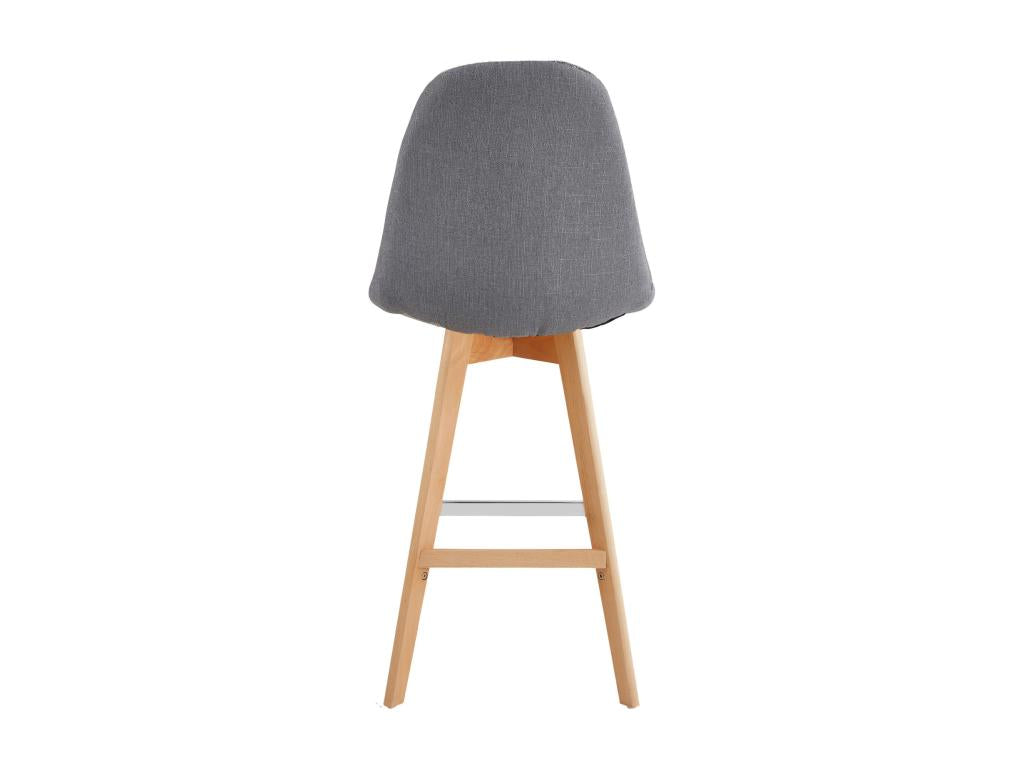 Nobellea - Bar stools in black Nobellea fabric with beech legs x2 UTSD11832