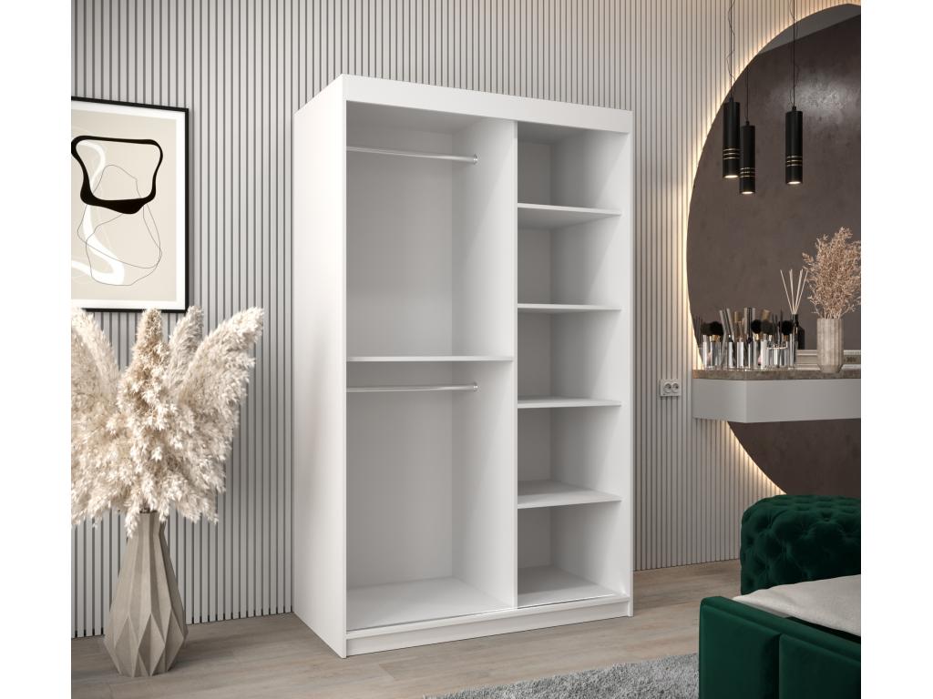 Dekonao Sliding Door Wardrobe 200/120/62 2 Doors White/Dekonao BQAK00570