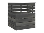Brown wooden pallet garden furniture set 60x65x71.5 cm 02 0018584 QARN11148