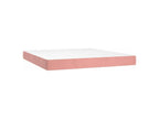 Dekonao bed base with pink 180x200 velvet mattress QMEA16670