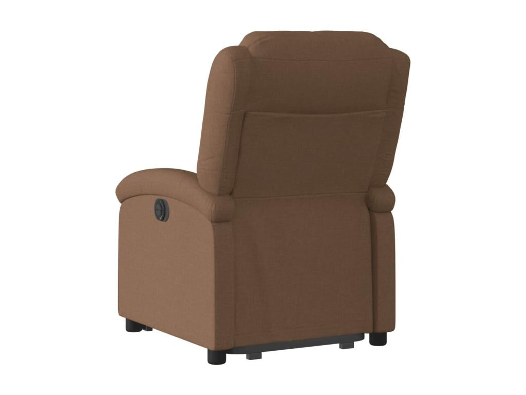 Brown Fabric Reclining Armchair TQNO33523