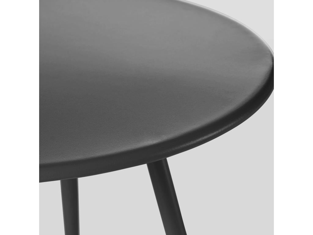 Round grey metal coffee table - Dekonao FKSE96144