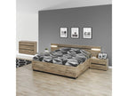 Dekonao - 160x200cm Wood-Look Bed with LED Lighting NPVI23278