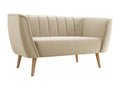 Nobellea 104 Sofa, Light Brown, 142x74x75cm, Upholstered, Wooden Legs, PCZV80461