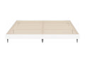 White bed frame 200x200 cm engineered wood NBBW51803