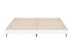 White bed frame 200x200 cm engineered wood NBBW51803