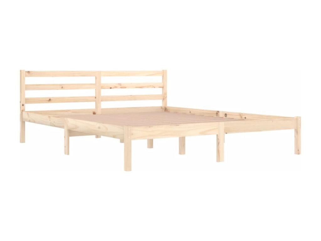 Solid pine wood bed frame 160x200 cm YEVQ93508