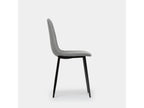 Dining chair in grey fabric 45x86 cm - Nobellea RUIM05710