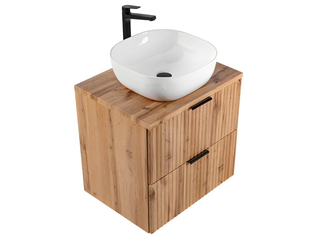 Dekonao 60cm Single Sink Vanity Unit in Wood AEJE23333