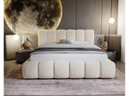 Upholstered bed with storage - 160x200 - double bed - velvet - beige - Cloud HWYD63998