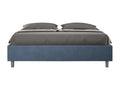 Dekonao GPTF66109 Upholstered Storage Bed 160x190cm Blue Microfiber