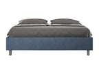 Dekonao GPTF66109 Upholstered Storage Bed 160x190cm Blue Microfiber