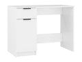 White Desk 100x50x75 cm Engineered Wood DQGJ61398
