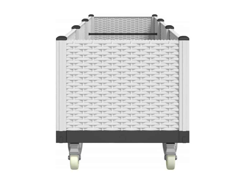 White Nobellea planter 240x50x54 PP DTWH78196