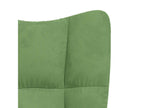 Light Green Velvet Relaxing Armchair ECJW77579