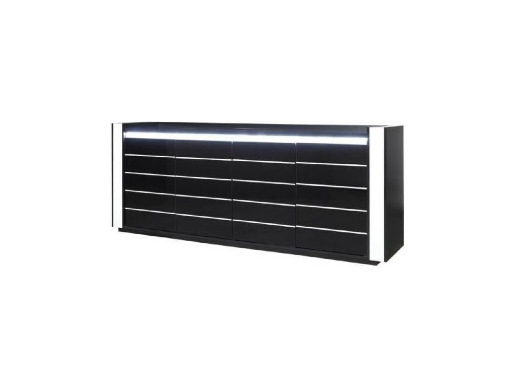 Dekonao sideboard set with 3 black and white mirrors ZROO14561