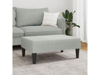 Light grey footstool 77x55x31 velvet HNKP11030
