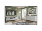 Nobellea 3-door chest of drawers with gold frame - Matte white - W 150 cm NMDS59010